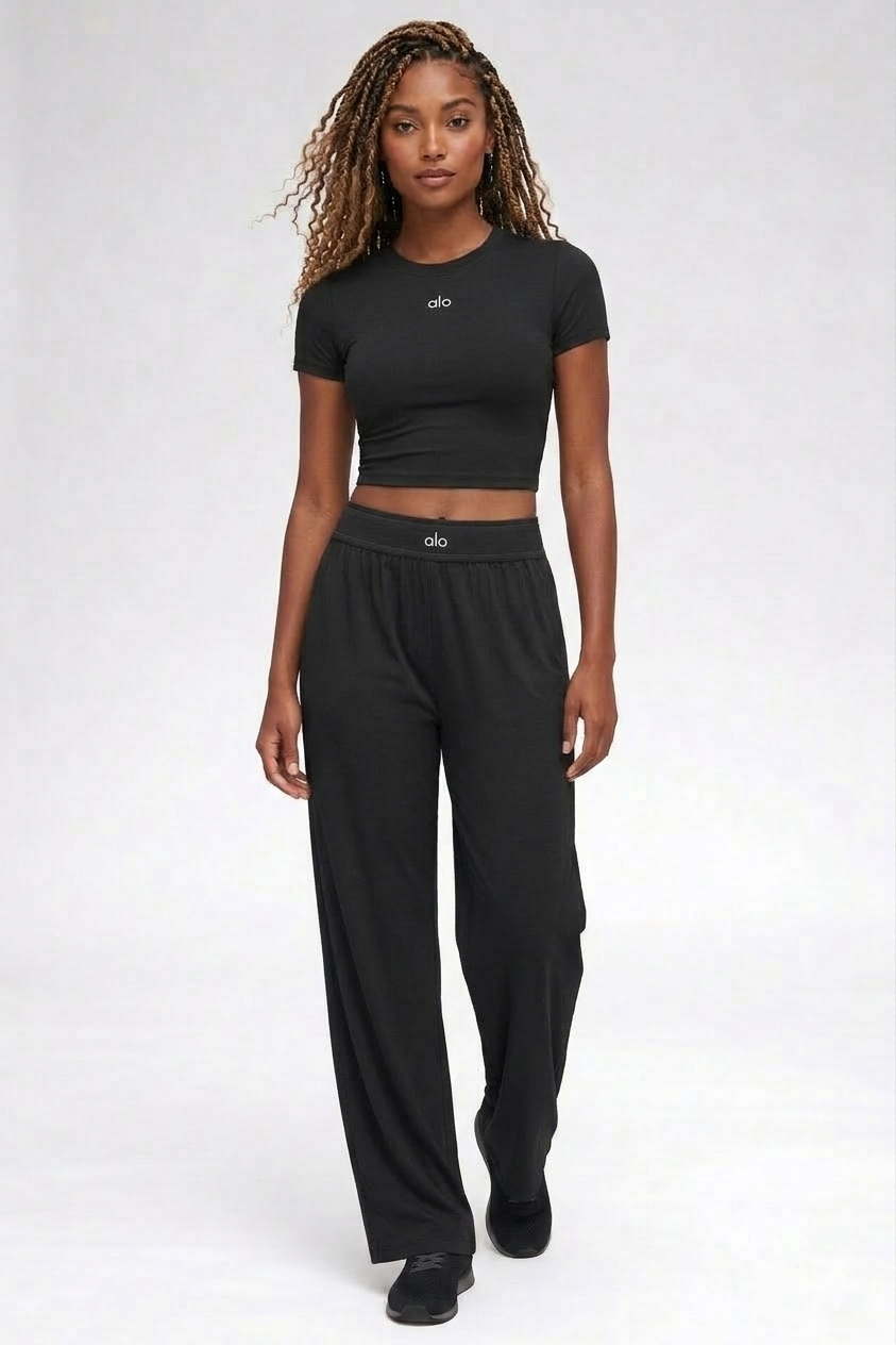 Yoga Trousers & T-shirt Set