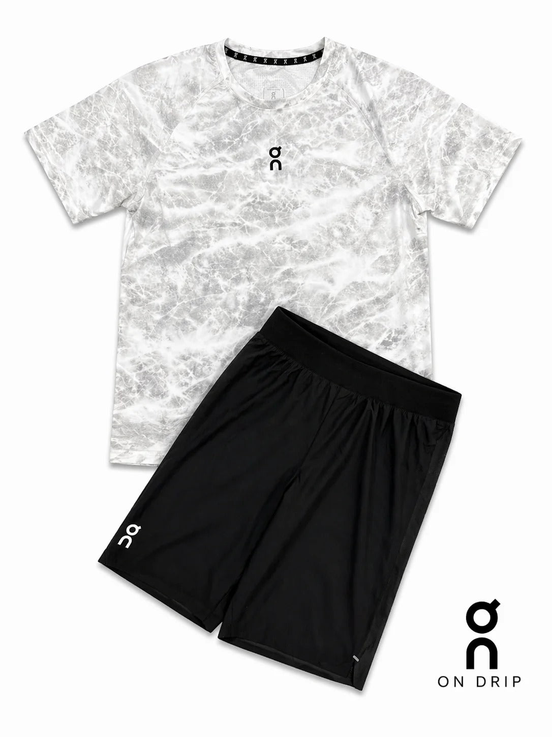 White Marble Performance Two-Piece Set